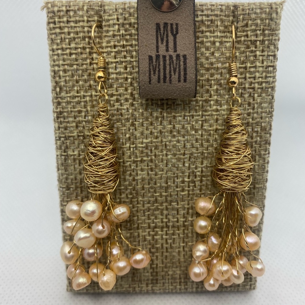 ⭐ 3/$15 ⭐ Unique Handmade Wire Bouquet of Flowers Handmade Dangle Earrings ~ NEW